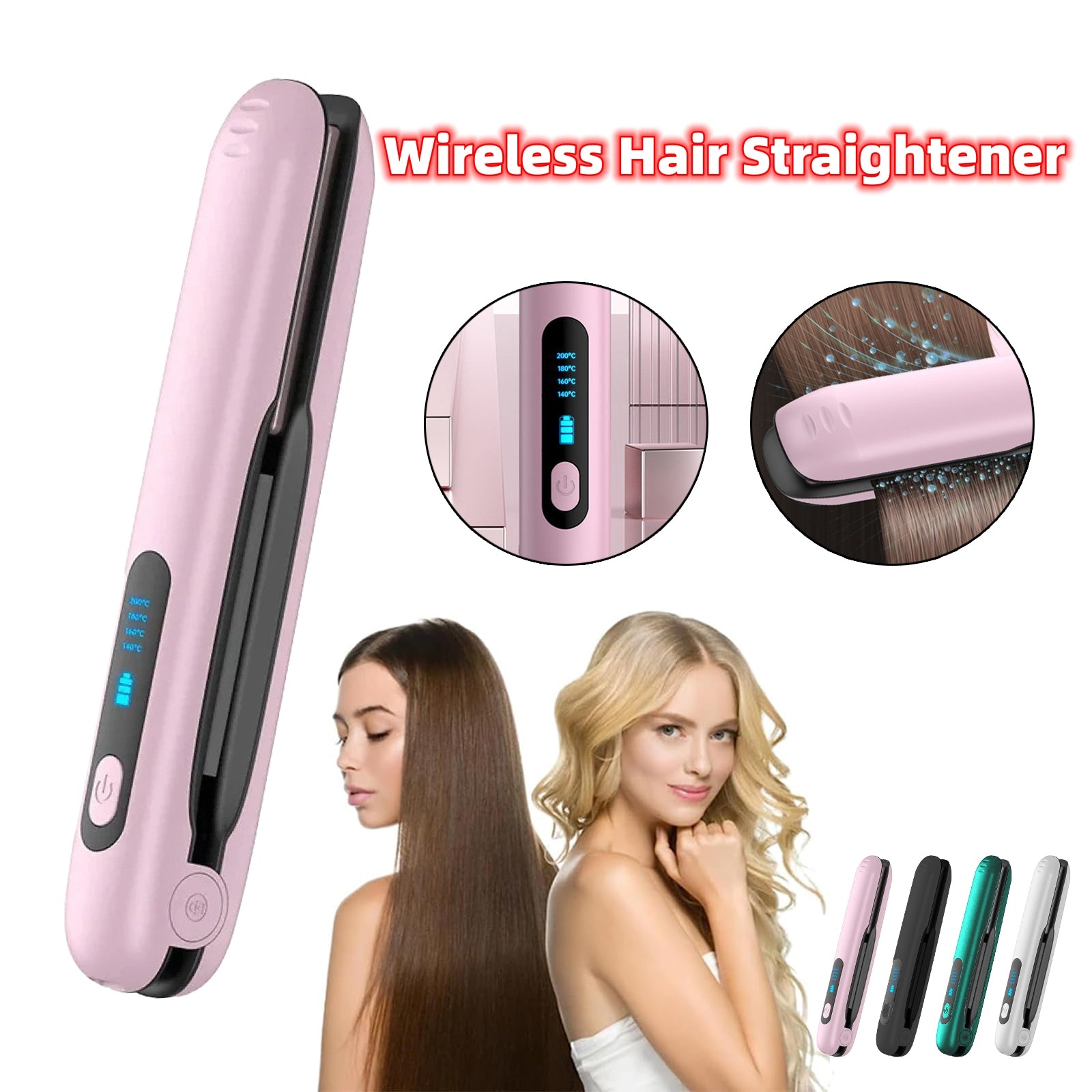 Lisseur Sans Fil 2 en 1 | Cordless Hair Straightener