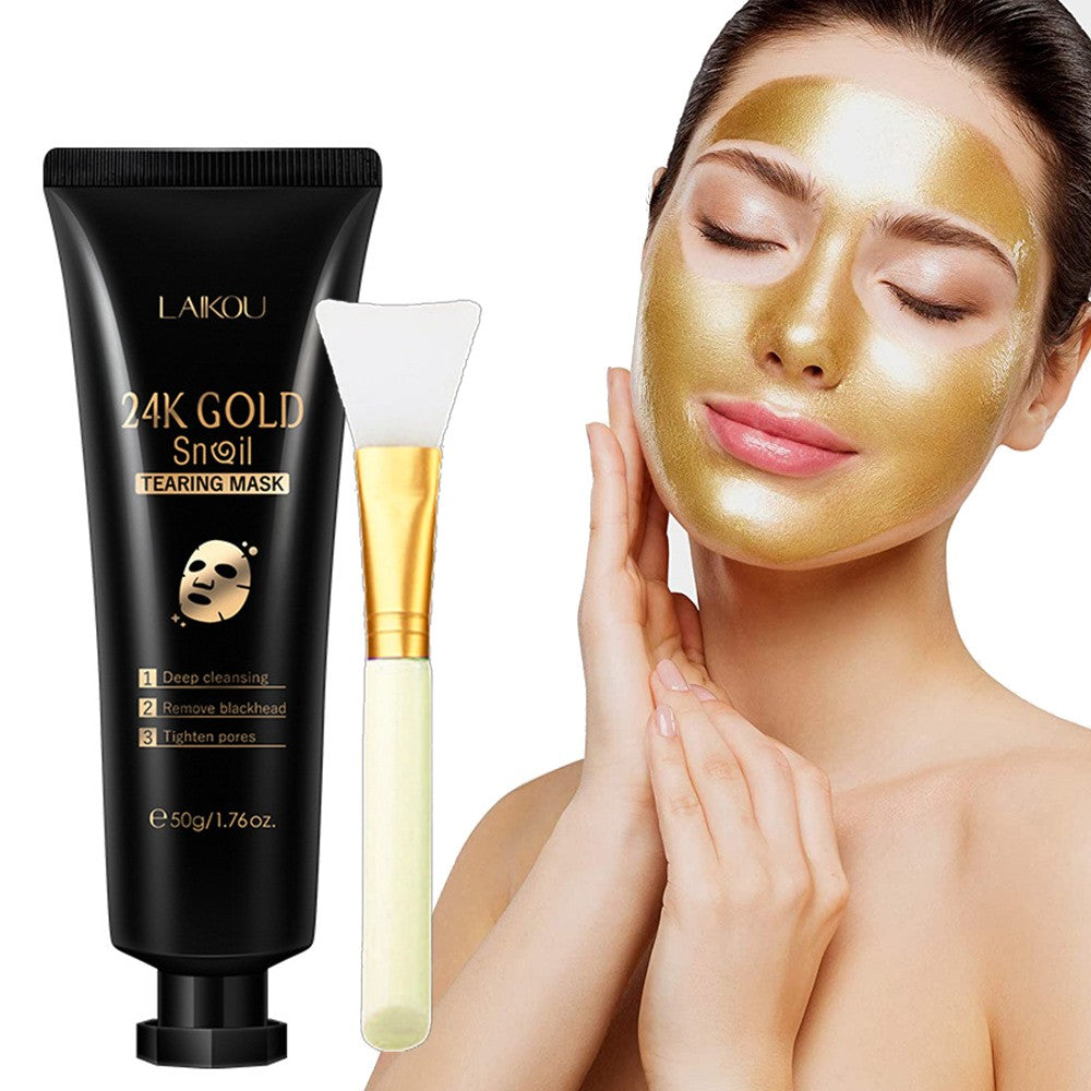 Masque Arrachable Or et Escargot | Gold Snail Peel-Off Mask