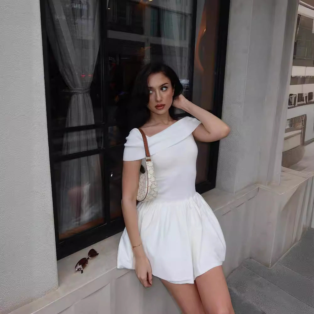 Robe Princesse à Volants Taille Haute | High Waist Ruffle Princess Dress