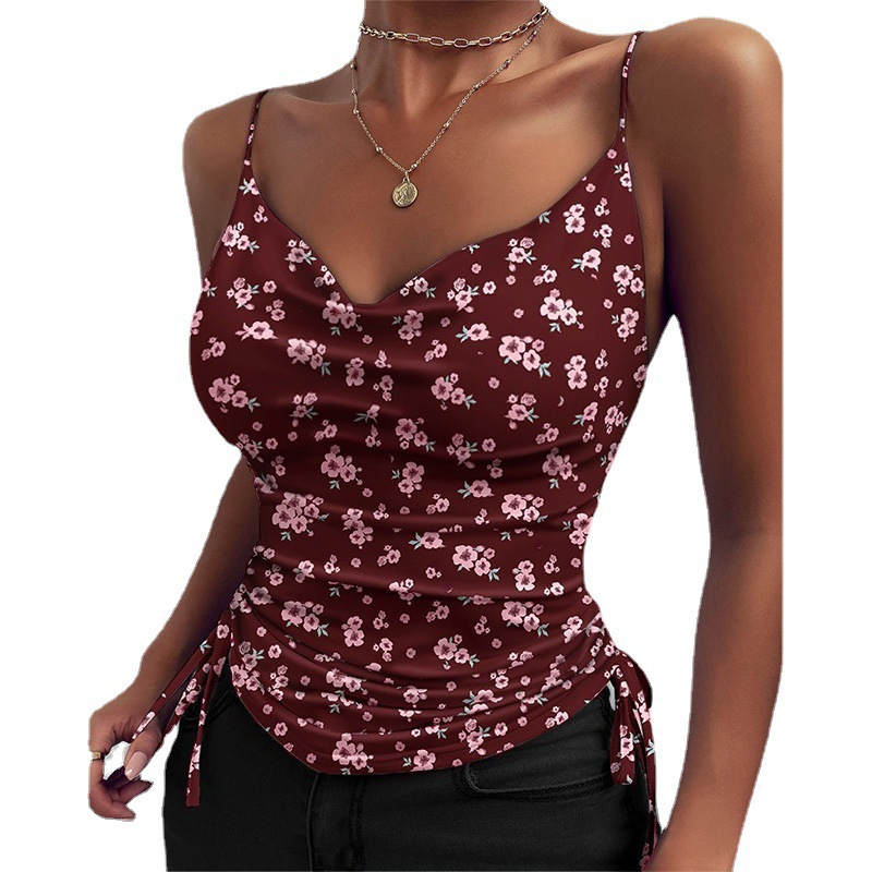 Débardeur à Bretelles Col V Femme | Women's V-Neck Camisole Top