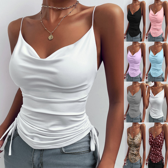 Débardeur à Bretelles Col V Femme | Women&
